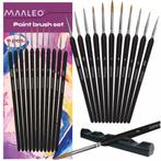 Maaleo Penseelset 11-delig – Perfect voor Fijn Schilderwer, Hobby en Vrije tijd, Ophalen of Verzenden, Nieuw