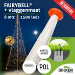 Fairybell 8 meter 1500 leds met Polyester Vlaggenmast 8, Nieuw