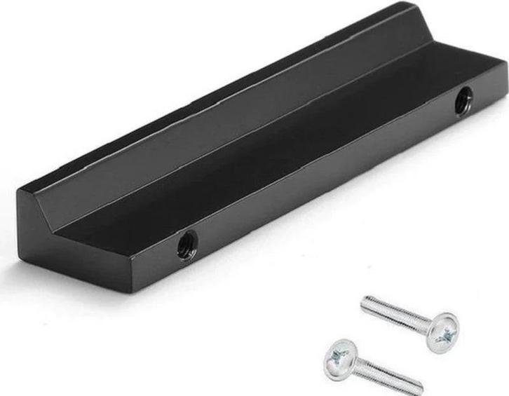 Handgreep Reno 128 mm Aluminium Zwart, Huis en Inrichting, Woonaccessoires | Kapstokken, Nieuw, Verzenden