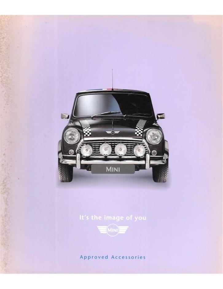 1998 MINI ACCESSOIRES BROCHURE ENGELS, Boeken, Auto's | Folders en Tijdschriften, Ophalen of Verzenden