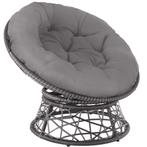 Wicker fauteuil Gargano draaibaar - grijs, Tuin en Terras, Tuinsets en Loungesets, Nieuw, Verzenden
