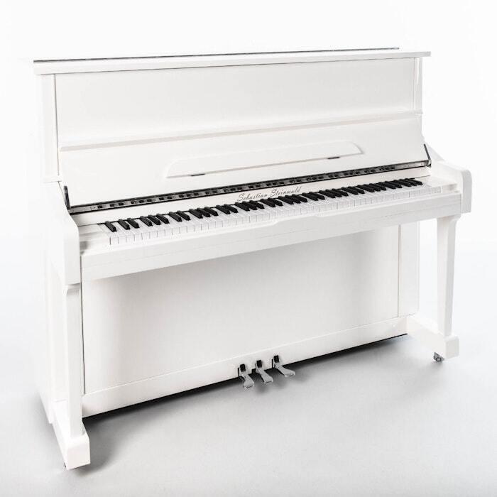 Sebastian Steinwald 121 PWH zilver piano, Muziek en Instrumenten, Piano's, Piano, Wit