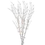 Witte glitter kunstbloemen kunsttak 76 cm met LED verlicht.., Ophalen of Verzenden