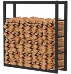 Haardhoutopslag - Design Houtrek - 100x100x25cm, Huis en Inrichting, Ophalen of Verzenden, Nieuw, Hout, Vrijstaand