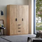 [en.casa] Kledingkast Eiselfing 176x120x52 cm met 6 vakken e, Verzenden, Nieuw