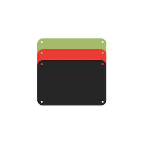 Profboard Snijplaat Rood, Groen en Zwart 30x50x0,1cm, Huis en Inrichting, Keuken | Keukenbenodigdheden