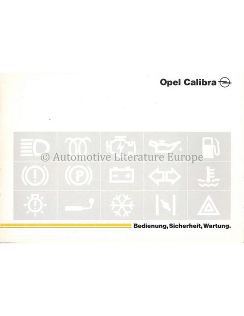 1995 OPEL CALIBRA INSTRUCTIEBOEKJE DUITS, Auto diversen, Handleidingen en Instructieboekjes