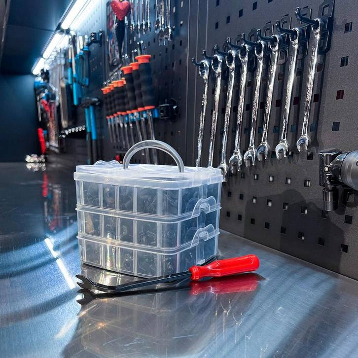 Datona Automotive clips - 630-delige set met montagetang -, Auto diversen, Autogereedschap, Nieuw, Ophalen of Verzenden