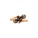 Roségouden vintage slagring met roosdiamant 14 krt, Ophalen of Verzenden, Nieuw