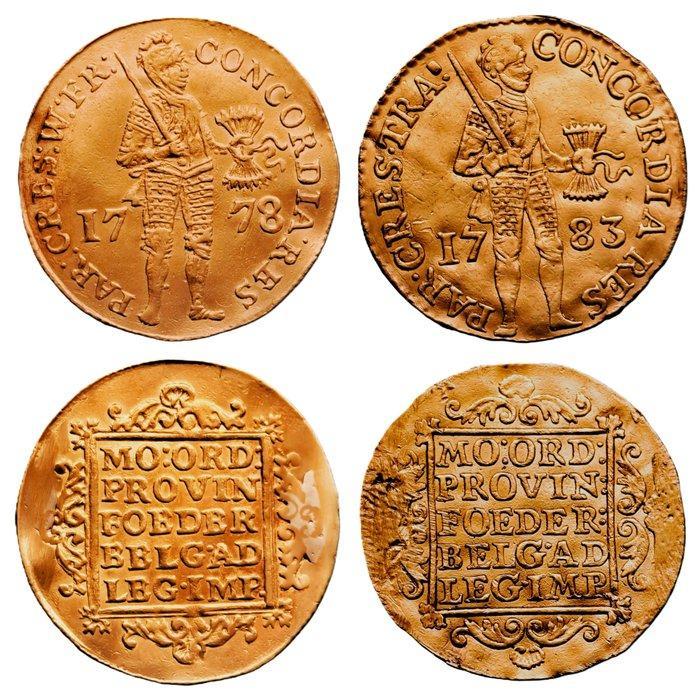 Nederland, West Friesland en Utrecht Dukaat 1778 WFr, R2 -, Postzegels en Munten, Munten | Nederland