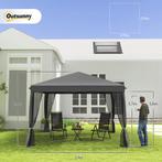 TRUUSK Vouwpaviljoen Paviljoen Vouwtent 3x3m Met Zijwanden I, Tuin en Terras, Partytenten, Verzenden, Nieuw