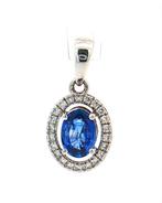 Zonder minimumprijs - Hanger - 14 karaat Witgoud - 1.09ct., Sieraden, Tassen en Uiterlijk, Antieke sieraden