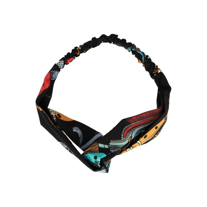 Haarband Twist 5cm – Ketting Print – Gladde Stof – Zwart, Sieraden, Tassen en Uiterlijk, Uiterlijk | Haarverzorging