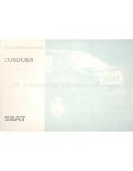 1997 SEAT CÓRDOBA INSTRUCTIEBOEKJE DUITS, Auto diversen, Handleidingen en Instructieboekjes