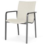 SUNS Anzio dining chair matt royal grey/natural mixed weave, Nieuw, Ophalen of Verzenden, Aluminium