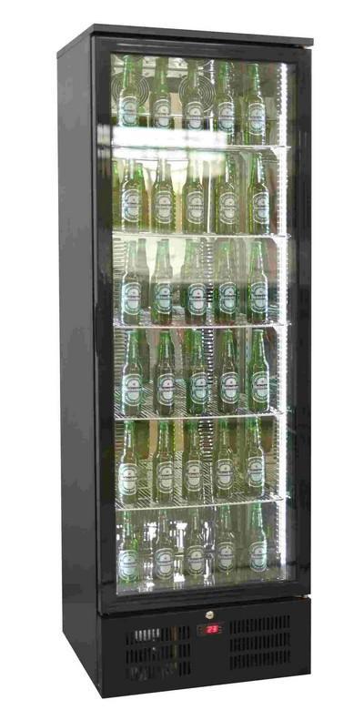 Staand Display Koeling Zwart 295 liter 182x60x51,5 cm, Zakelijke goederen, Horeca | Keukenapparatuur, Verzenden