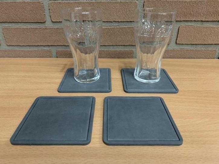 Lederen onderzetter vierkant / onderzetter leer in 19, Auto-onderdelen, Overige Auto-onderdelen, Nieuw, Ophalen of Verzenden