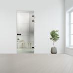 Glazen binnendeur XL voor opdek kozijn zwart beslag-Crepi ge, Doe-het-zelf en Verbouw, Glas en Ramen, Ophalen of Verzenden, Nieuw