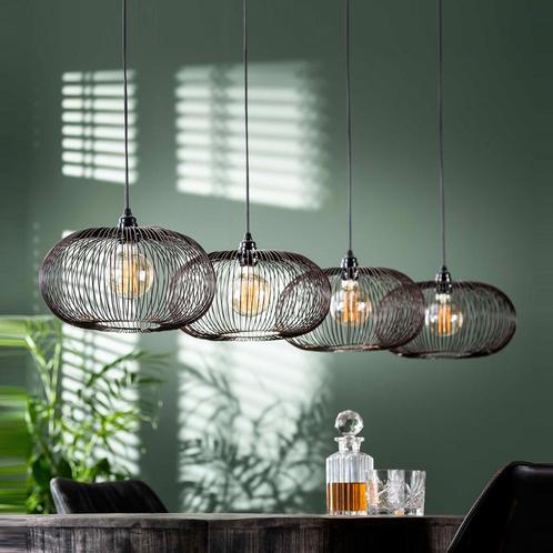 *WOONWINKEL* Koperen Eettafel Lamp Staaldraad, Huis en Inrichting, Lampen | Hanglampen, Nieuw, Verzenden