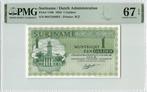 1984 Suriname P 116h 1 Gulden Pmg 67 Epq, Verzenden