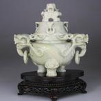 Brule Parfum Vase Censer Sculptuur - Draak - Voetstuk en