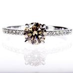 Zonder minimumprijs - Verlovingsring - 14 karaat Witgoud -