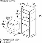 Bosch BFR7221B1 - Serie 8 - Inbouwmagnetron, Verzenden, Zo goed als nieuw