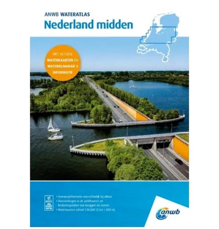 ANWB Wateratlas Nederland Midden, Watersport en Boten, Accessoires en Onderhoud, Nieuw, Ophalen of Verzenden