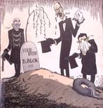 Spotprent Nederlandse politici huilen om het mislukte bur..., Antiek en Kunst, Verzenden
