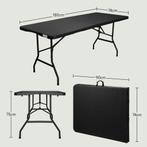 Homelux Klaptafel 180 cm - Zwart, Verzenden, Nieuw