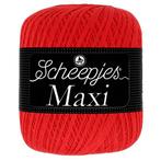 Scheepjes Maxi 100g - 115 Hot Red, Hobby en Vrije tijd, Breien en Haken, Verzenden, Nieuw