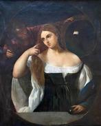 Scuola Veneta (XVIII) - Donna con specchio