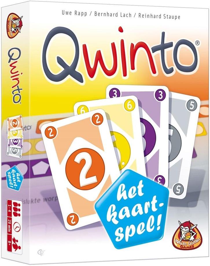 Qwinto - Het Kaartspel | White Goblin Games - Kaartspellen, Hobby en Vrije tijd, Gezelschapsspellen | Kaartspellen, Nieuw, Verzenden