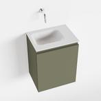 MONDIAZ OLAN 40cm toiletmeubel army. LEX wastafel talc links, Doe-het-zelf en Verbouw, Sanitair, Ophalen of Verzenden, Nieuw, Bad