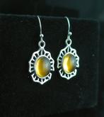 Citrien - Zilver - Oorbellen - Sterlingzilveren oorbellen, Verzamelen