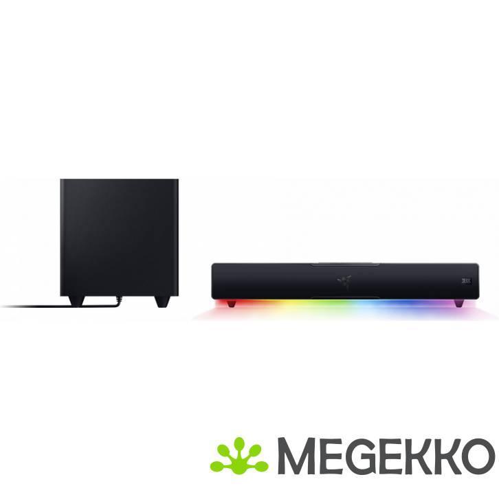 Razer Leviathan V2 Zwart 65W Soundbar en Subwoofer, Computers en Software, Pc speakers, Nieuw, Verzenden