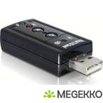 DeLOCK 61645 USB Sound Adapter 7.1 externe geluidskaart, Computers en Software, Geluidskaarten, Nieuw, DeLock, Verzenden