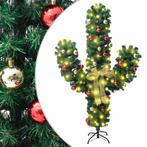 vidaXL Kerstcactus met standaard en LEDs 180 cm PVC groen, Diversen, Kerst, Verzenden, Nieuw