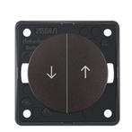 Berker Jalouzie Drukcontact Flow/Pure Inbouw Bruin Mat, Caravans en Kamperen, Nieuw