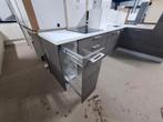 Complete keuken Compleet geleverd 120 OP voorraad Nr 2712, Zo goed als nieuw, Met kookeiland