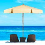 2dekans | Coast tuinparasol - kantelbaar - waterdicht - met, Tuin en Terras, Ophalen of Verzenden, Zo goed als nieuw