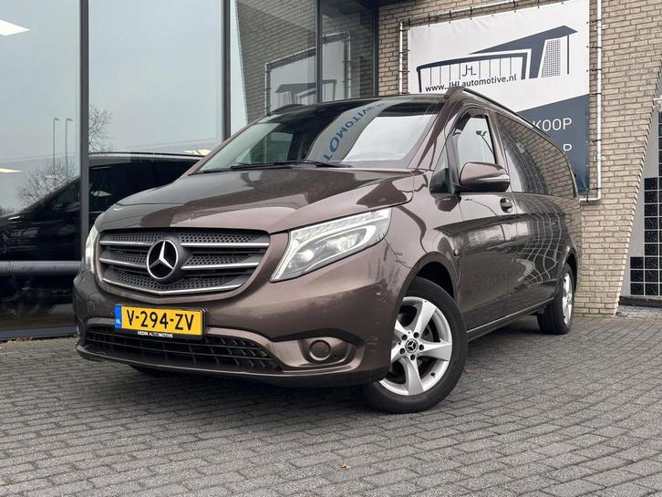 Zakelijke Lease |  Mercedes-Benz Vito 114 CDI Extra Lang DC*, Auto's, Bestelauto's, Lease, Zwart, Automaat, Bruin, Financial lease