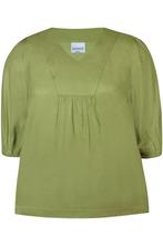 ZHENZI blouse v-hals en plooien Maat:, Kleding | Dames, Blouses en Tunieken, Verzenden, Nieuw, Overige kleuren