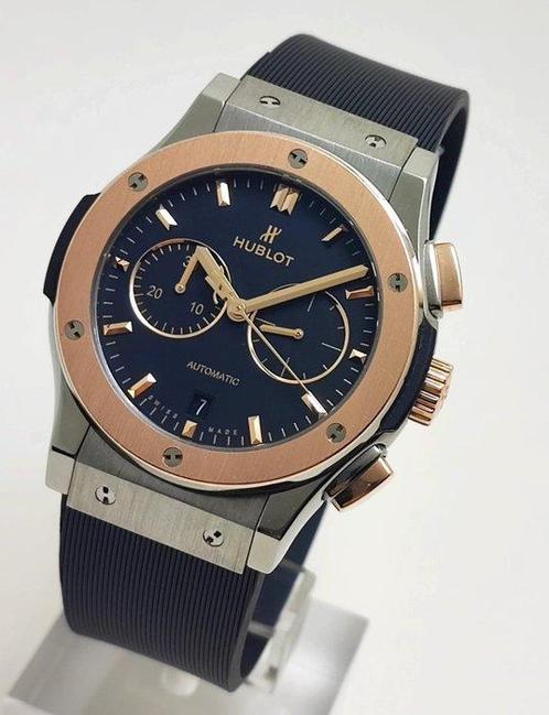 Hublot - Classic Fusion Chronograph Titanium King Gold -, Sieraden, Tassen en Uiterlijk, Horloges | Heren