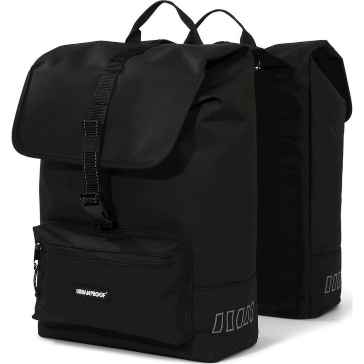 URBAN PROOF double cargo bag 38L recycled zwart, Fietsen en Brommers, Fietsaccessoires | Fietstassen, Nieuw, Verzenden