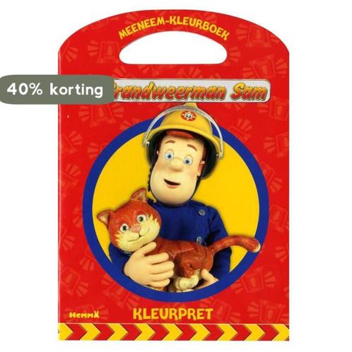 MEENEEM-KLEURBOEK - BRANDWEERMAN SAM - KLEURPRET, Boeken, Overige Boeken, Gelezen, Verzenden