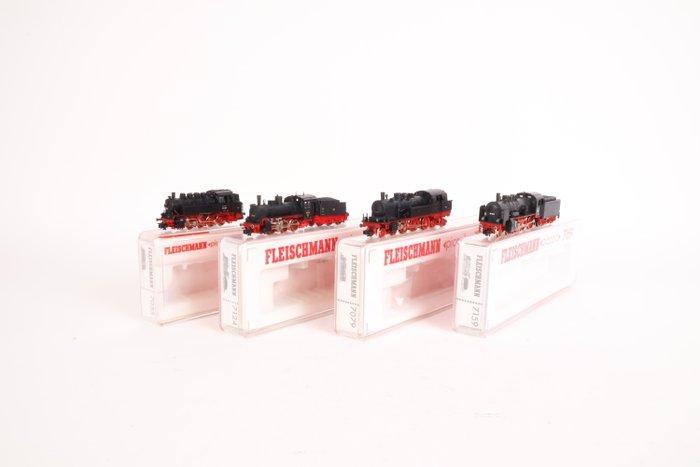 Fleischmann N - 7035/7079/7124/7159 - Stoomlocomotief (4) -, Hobby en Vrije tijd, Modeltreinen | N-Spoor