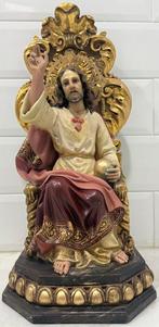 Olot - sculptuur, Gran Sagrado Corazón de Jesús entronado -, Antiek en Kunst