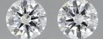 2 pcs Diamant (Natuurlijk) - 0.76 ct - Rond - F - VVS1 -, Nieuw