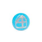 Mijter button blauw (Pieten accessoires, Sint en Piet)